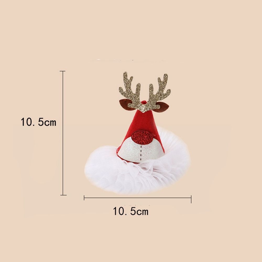 Snowflake Christmas Hat Hairpin Korean Style Headwear Kids Hair Accessories Christmas Hair Clip