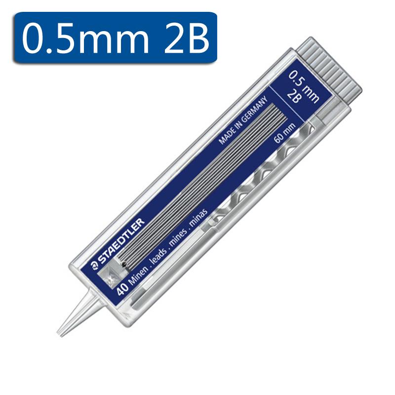 STAEDTLER 255 Стержни для механического карандаша, 2B/HB, 0,5 мм, упаковка 40 шт.