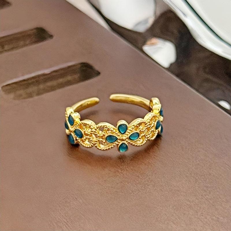 Средневековая Роскошь Высококлассное Ажурное Кольцо Открытое Кольцо Бабочка Женственность Нишевый Дизайн Ретро Кольцо