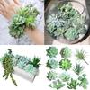 11Pcs Realistic Potted Plant Artificial Potted  Plant Arrangement For Tabletop Shelf Home Office Desk Decoration