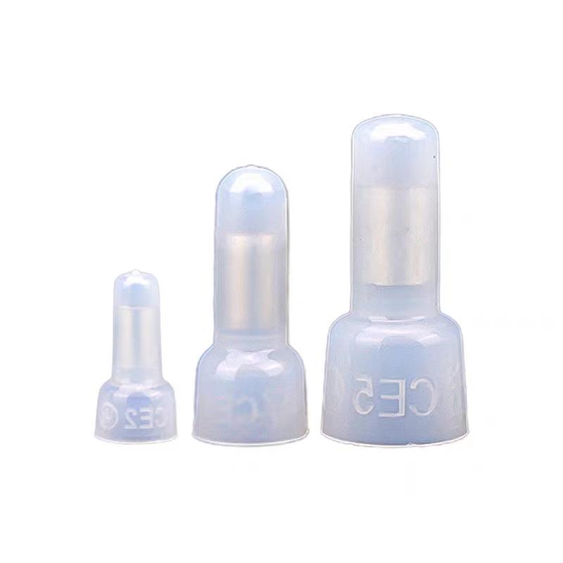 CE Nipple Type Transparent Flame Retardant Wire Connector Caps, Quick Connect Nylon Crimp Terminals