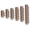 5pcs Strong Magnetic Clasps 2/3/4/5/6/8 Hole Tube Clasps Connector For Bracelet Necklaces Buckle Hook Jewelry Finding Component