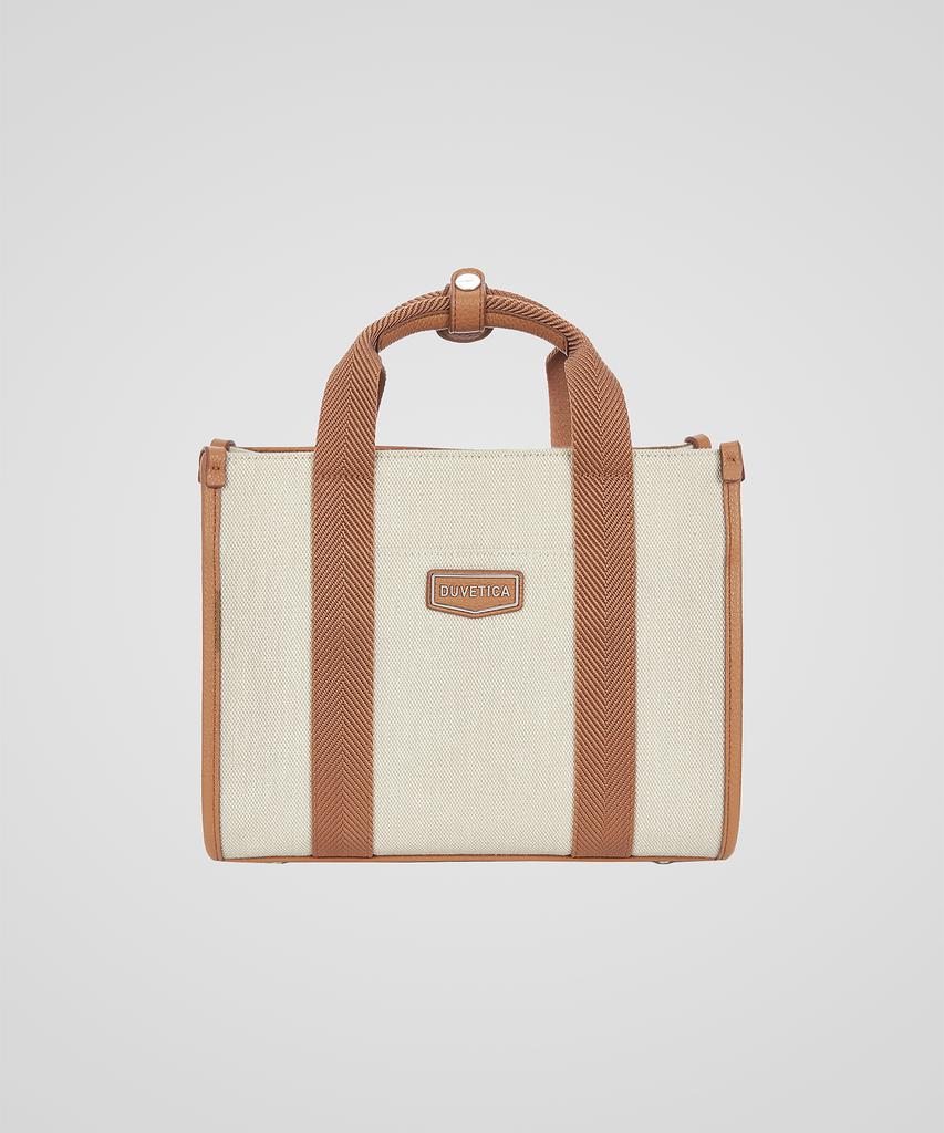 Duvetica Teramo Canvas Tote (Dark Beige) (Women'S Tote Bag)