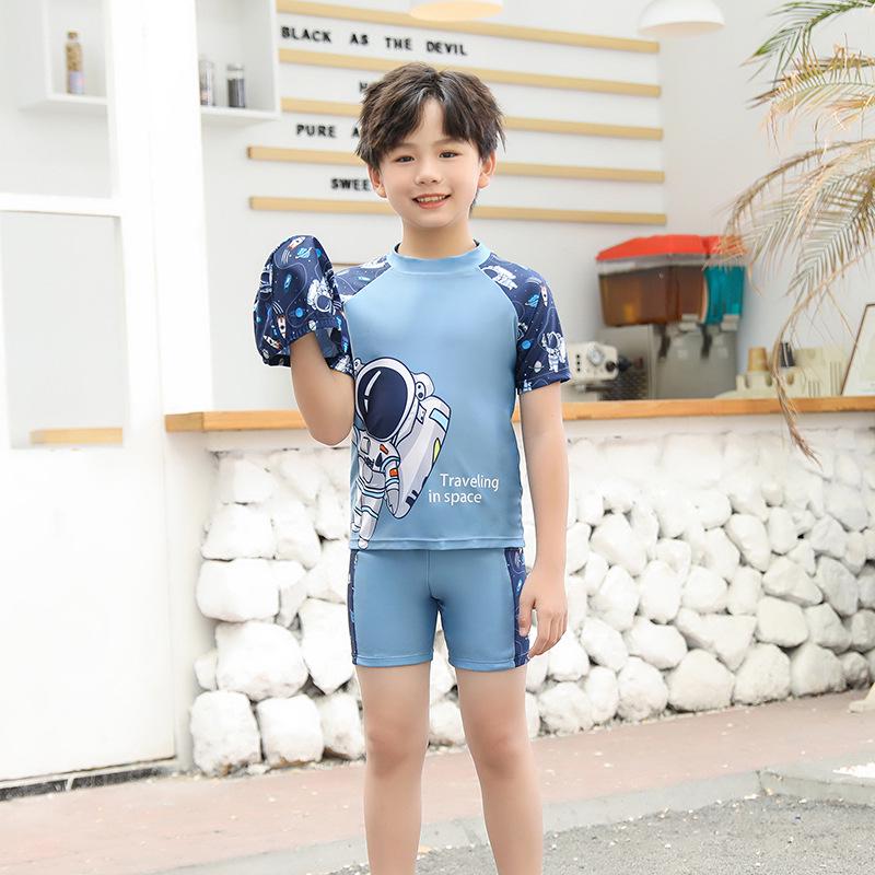 Kids' Quick-Dry Split Swimsuit Set for Boys and Girls