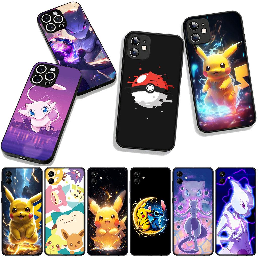 Cover for Apple iPhone 17 16 11 Pro XS Max XR 6 7 8 Plus 16E SE 2020 Air 5 SE2 Phone Case Mewtwo P-Pokemons Mew P-Pikachus