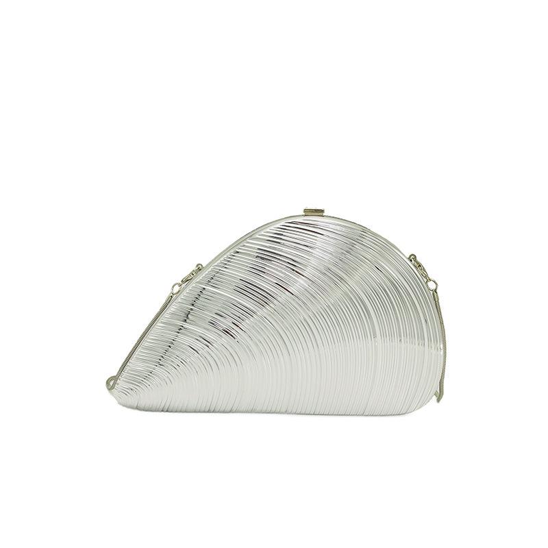 Персонализированная и креативная сумка-ракушка женская 2025 новая европейская и американская модная нишевая плечевая цепочка акриловая вечерняя сумка тренд