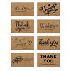 50 шт./набор поздравительных открыток "Спасибо" 90*54 мм прямоугольные из плотной крафт-бумаги, подарочные открытки для фестиваля