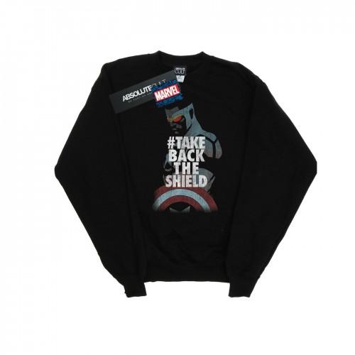 Marvel Mens Captain America Sam Wilson Take Back The Shield Sweatshirt