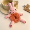 Kawaii женские эластичные аксессуары для волос с резиновой головкой, мультяшная плюшевая лягушка, кролик, кошка, мягкая резинка для волос для девочек