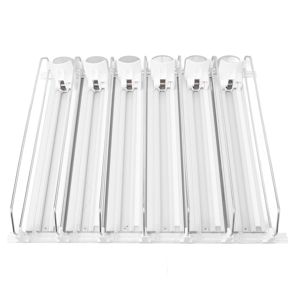 Органайзер для напитков для холодильника ABS 6 рядов Регулируемый Легкая загрузка Демпфирующий толкатель Glide для банки содовой