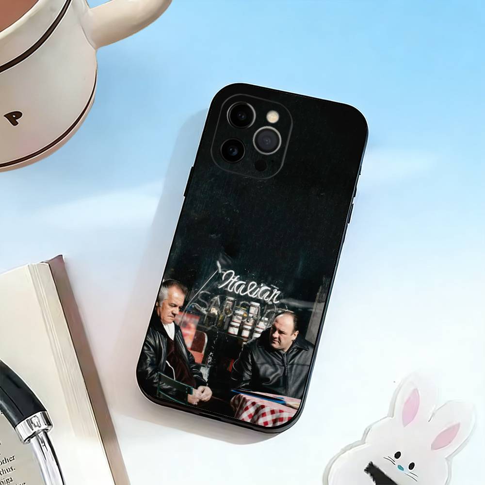 Чехол для телефона Tony Soprano-JG для iPhone 17, 16, 15, 14, 13, 12, 11 Plus, Pro Max, Другие Мягкий Черный Чехол