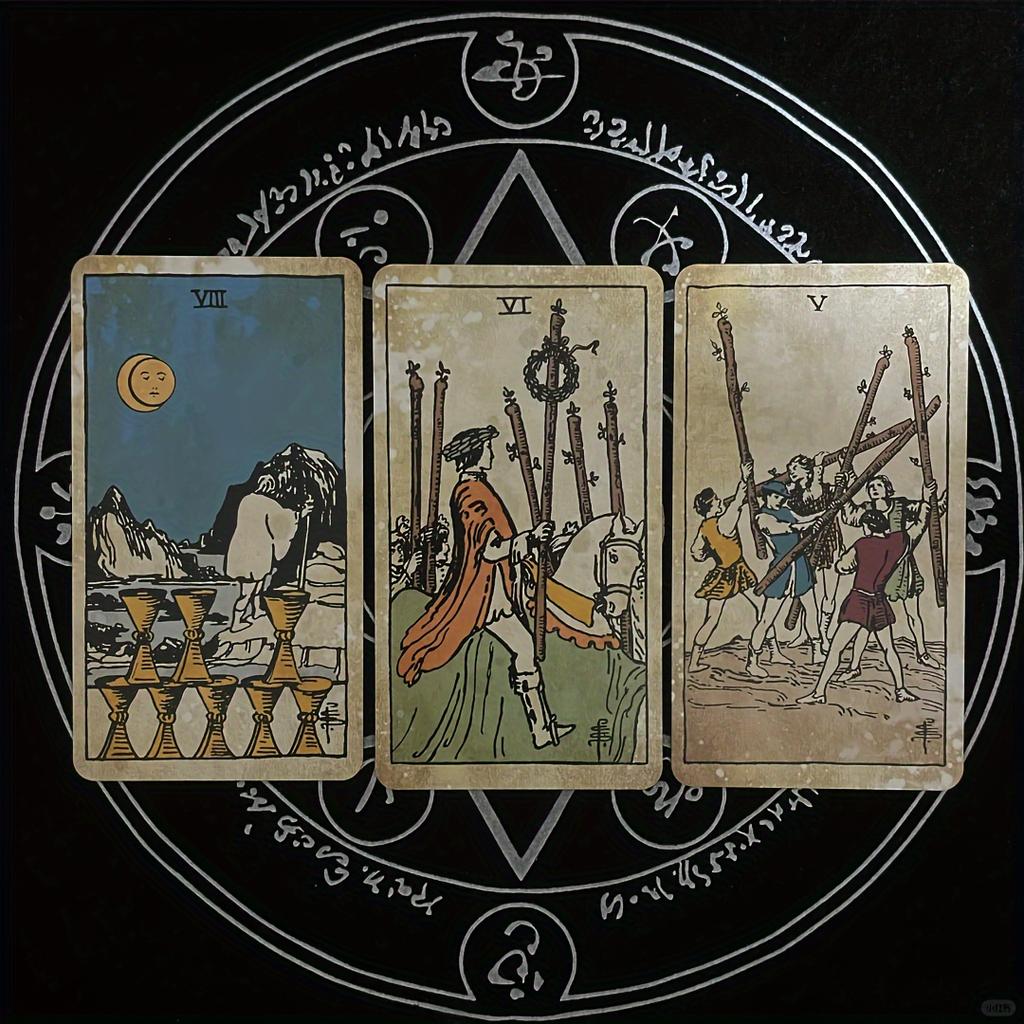 Ancient Great Tarot, Italian Vintage Waite Tarot,Fortune Telling Card Games For Fun, Family Party Entertainment Game Cards