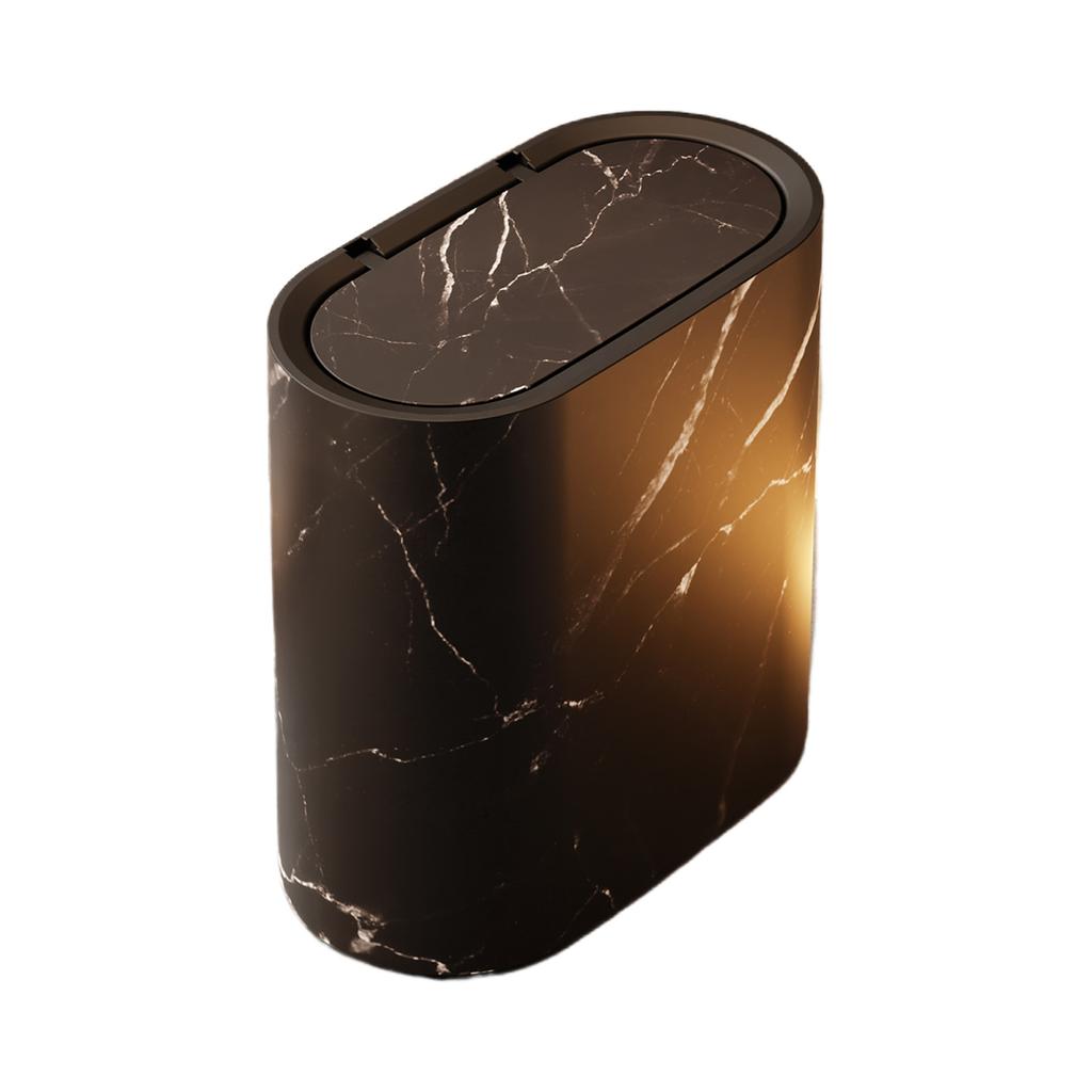 Small Trash Can With Concealed Lid Waste Bin Perfect For Tight Space In Bathroom Or Laundry Room Garbage Can