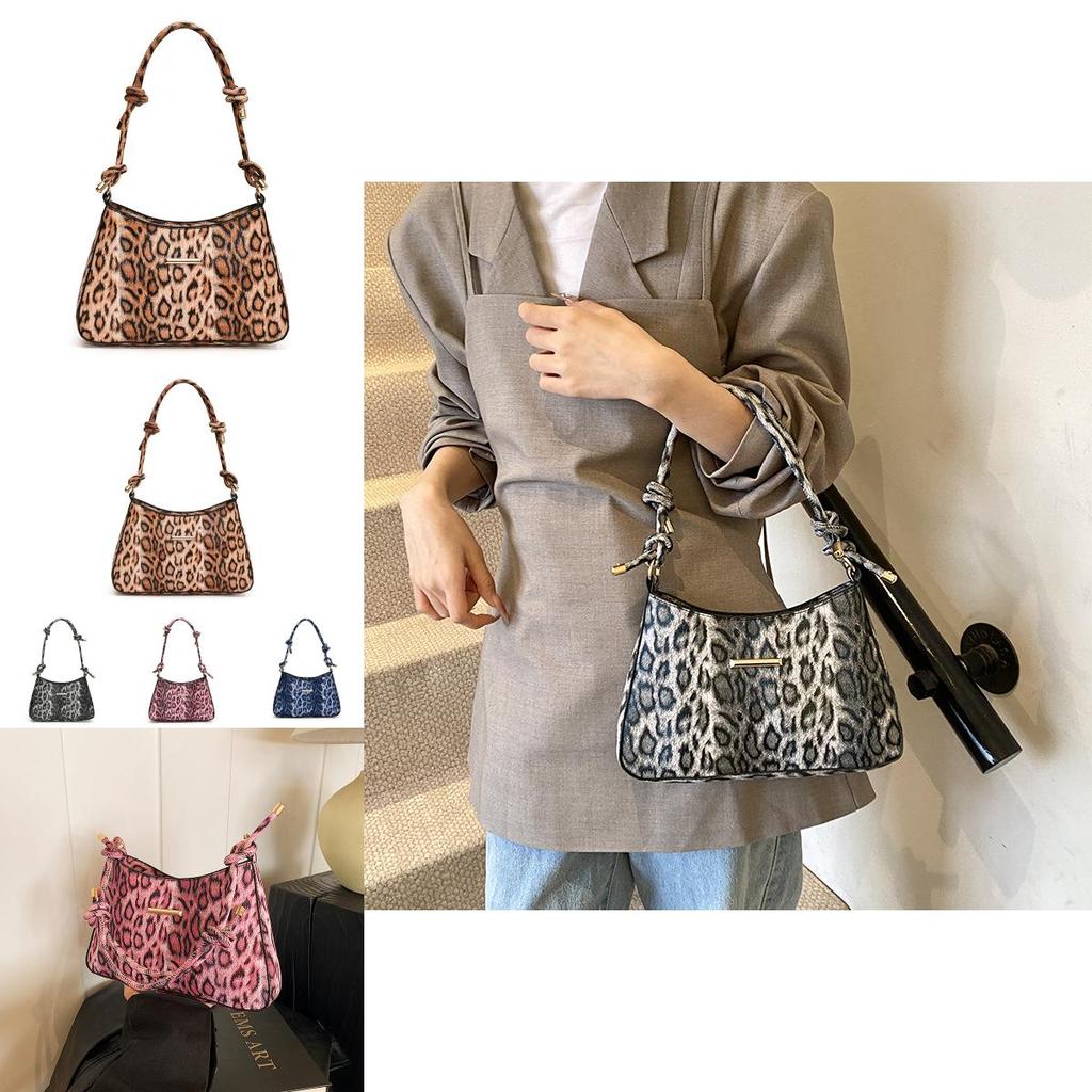 Trendy Leopard Print Shoulder Bag For Women In Stylish Pu Material For Fall Winter