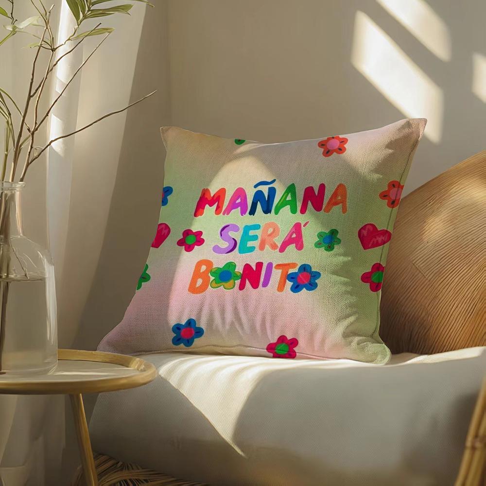 ·Gmananaserabonitocosmeticcasek-Karolg Pillow Case Pillowcase, Double-Sided Printed, Sofa Cushion, Bedroom Headboard