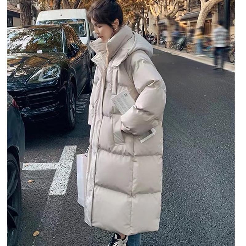Down cotton-padded clothes women's loose long knee-padded clothes winter new cotton-padded jackets ins bread clothes tide