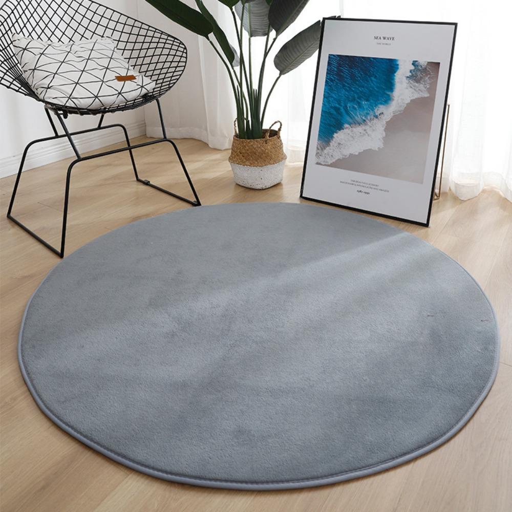 Soft Plush Living Room Rugs Non Slip Furry Carpet Round Carpet For Living Room Home Decor Bedroom