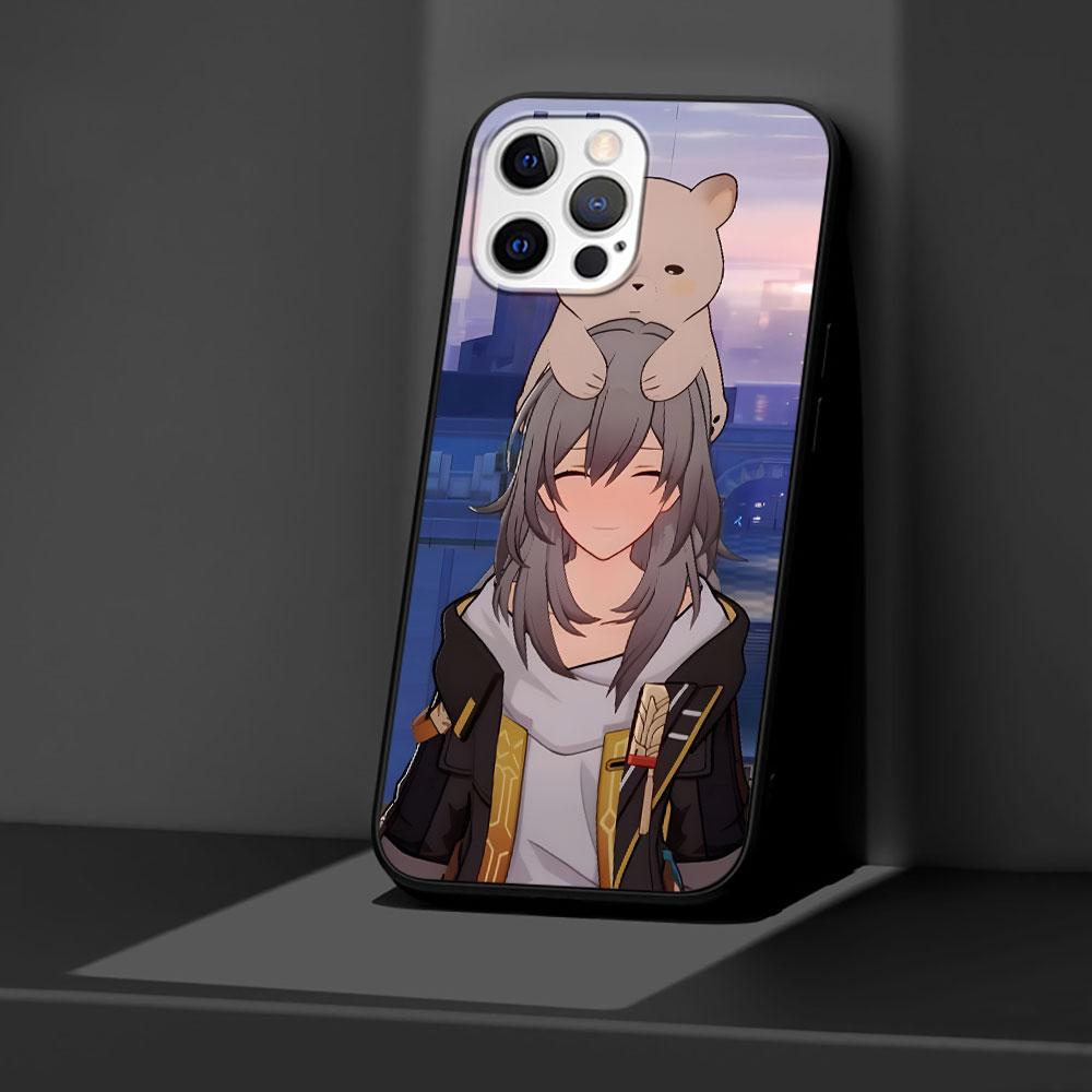 Чехол Honkai Star Rail Firefly для Apple iPhone 13 14 Plus 11 12 Mini 15 Pro Max 7 8 SE 2020 X XS XR Силиконовый Черный Чехол для Телефона