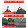Waterproof Coating Waterproof Tarpaulin Reinforced Edge Multipurpose Tarp Sheet  Porch Shade