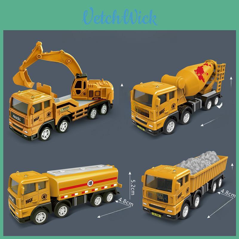 Kids Engineering Vehicle Model With Pullback And Interactive Features For Early Education