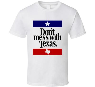 Не связывайся с Техасом Самый запоминающийся рекламный слоган Футболка