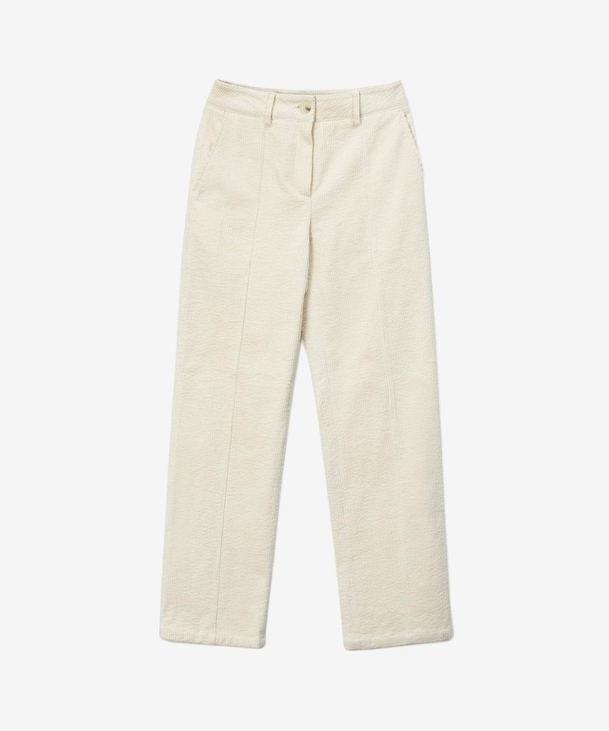 BENSIMON Semi-Wide Corduroy Pants - Cream