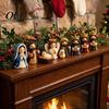 Christmas Beading Art Set 3D Nativity Bead Craft Kit for Decoration, DIY Beaded Unique Handmade Gifts Scene Figurine Adults Family, Holiday