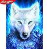 Diamond Embroide Wolf Animal Painting Cross Stitch Painting Animal Picture