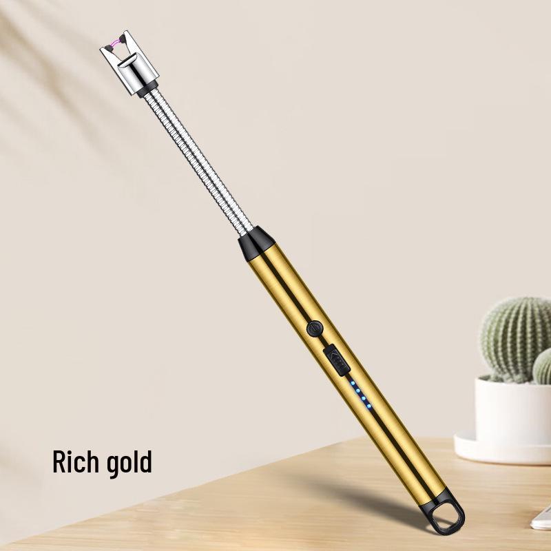 Новая USB-C ветрозащитная дуговая импульсная кухонная зажигалка с перезаряжаемым аккумулятором