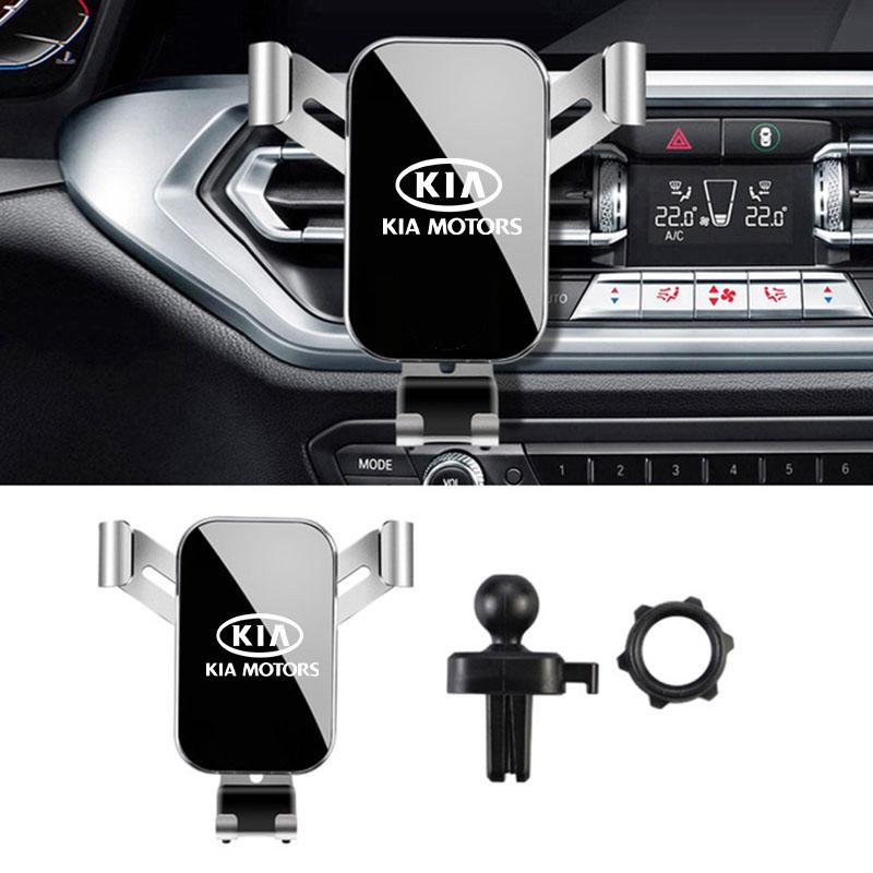 Car Phone Holder Air Vent Clip Mount Stand GPS Support For KIA KN K3 K5 Sportage Rio Sorento Picanto Ceed RIO 2 3 4 Accessories JD2