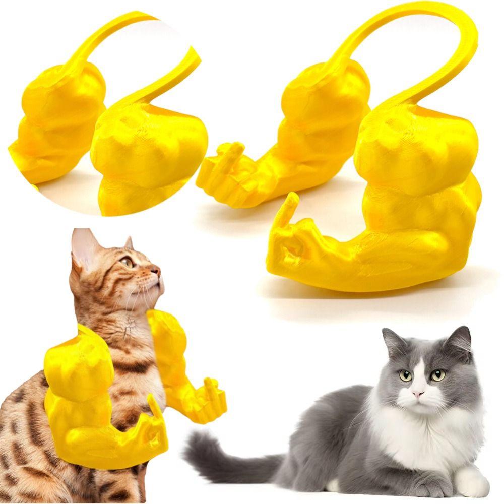 Lightweight 3D Printed Cat Muscle Arm Adjustable Pet Cosplay Costume Cat Fist Hulk Arm  Role Play