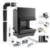 Water Fireplace Insert KRATKI ZUZIA RIGHT 12 kW FI200 + Installation Kit