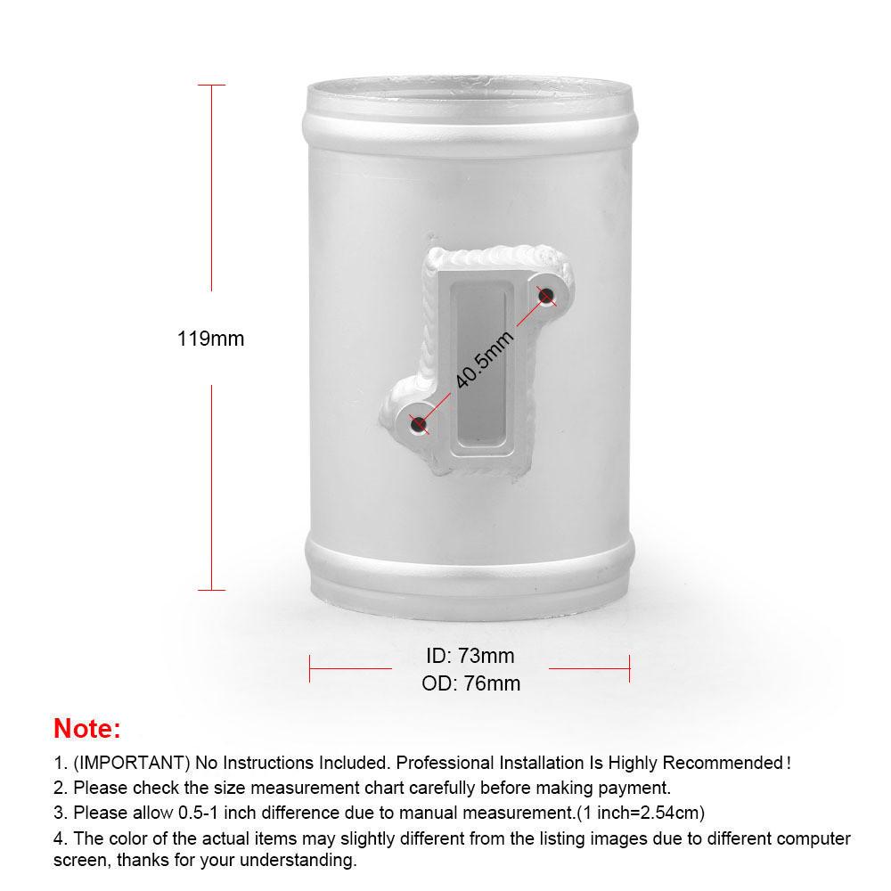 3" 76ММ Алюминиевый Адаптер Крепления Датчика Расхода Воздуха Для Nissan Honda Civic Ford