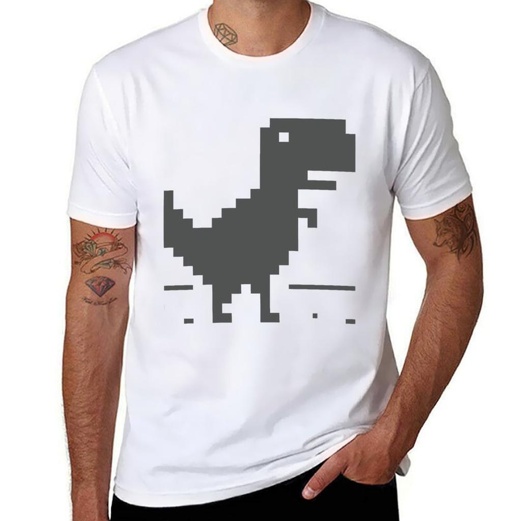Unable To Connect To The Internet Dinosaur Tshirt Casual Trendy Streetwear Tee Shirt