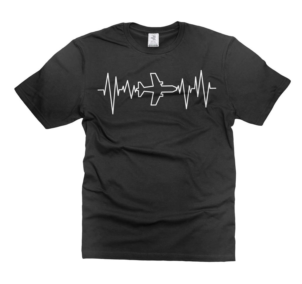 Mens Pilot Heart Beat shirt Aviation Gifts Aviation Heart Beat Shirt Pilot Gifts