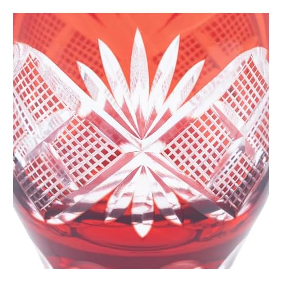[Authentic] Tajima Glass "Edo Kiriko" Sake Cup, Ochoko, Guinomi, Diameter approx. 6 x Height 8.5cm, 