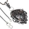 Подвеска Turtella Jasper Gemstone Handicraft Valentine'Day Silver Jewelry 2"