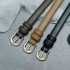 Ремни из искусственной кожи для женщин, роскошные дизайнерские модные черные коричневые брюки, пояс для джинсов, женские, B D4R0