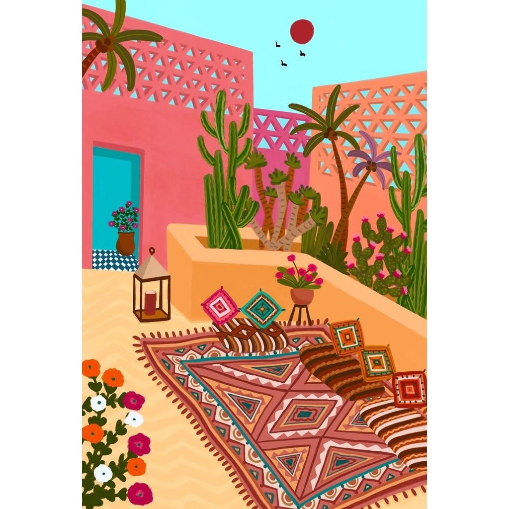 Nordic Morocco Marrakech Cappadocia India Gate Travel City Poster Landscape Canvas  Wall Art for Living Room Home Decor
