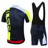 Комплект летней велосипедной формы Ropa Ciclismo Мужская велосипедная одежда Желто-черная майка для горного велосипеда Спортивный костюм