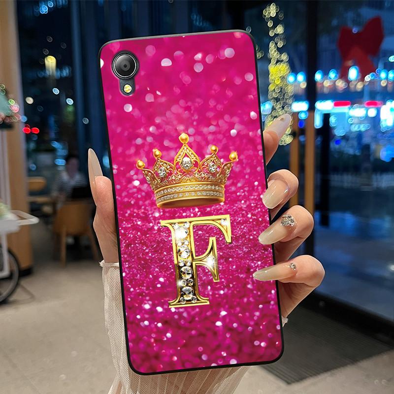 Cute New Design Crown Letter Shockproof Soft Phone Case For Asus ZenFone Live (L1) ZA550KL Bumper Silicone Black Case Cover