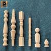 Balustrade en Pilier Rond en Bois Style Européen - Colonne Irrégulière et Décoration de Chapiteau