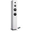 INOVALLEY HP33-CD Bluetooth Sound Tower - CD Player - 100 Watt Speakers - White