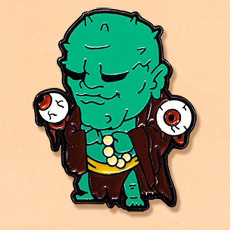 Funny Monster Sand Monk Brooch Cartoon Destiny Man Backpack Decoration Needle Buckle Collection Badge