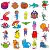 50 Small-eyed Monster Stickers Student Doodle Cartoon Personalized Decorative Motorcycle Suitcase Waterproof Stickers