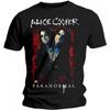 Унисекс Взрослая футболка Alice Cooper с паранормальными брызгами