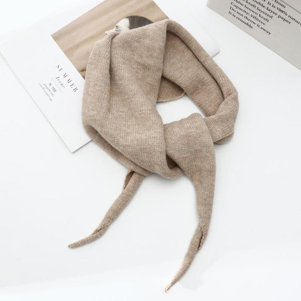 Winter Wool Triangular Scarf Korean Style Headscarf Shawl New Warm Knitted Scarf