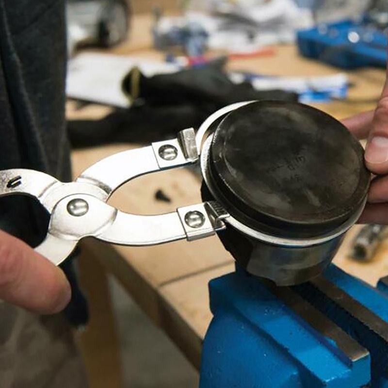 Car Piston Ring Calipers Insertion Clamp Piston Ring Compressor Disassembly Tool Pliers Piston Extension Hose Clamp
