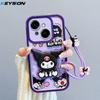 KEYSION Ударопрочный чехол для TECNO Spark Go 1 Go 2025 со шнурком, силиконовый милый 3D-чехол для телефона с мультяшной куклой для Tecno Pop9 4G