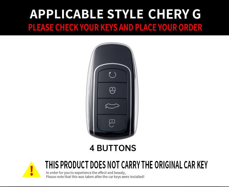 Чехол для автомобильного ключа Chery для Arrizo 5, Tiggo 7, Tiggo 3, Arrizo GX и Arrizo 5plus - сумка-мешок унисекс с пряжкой